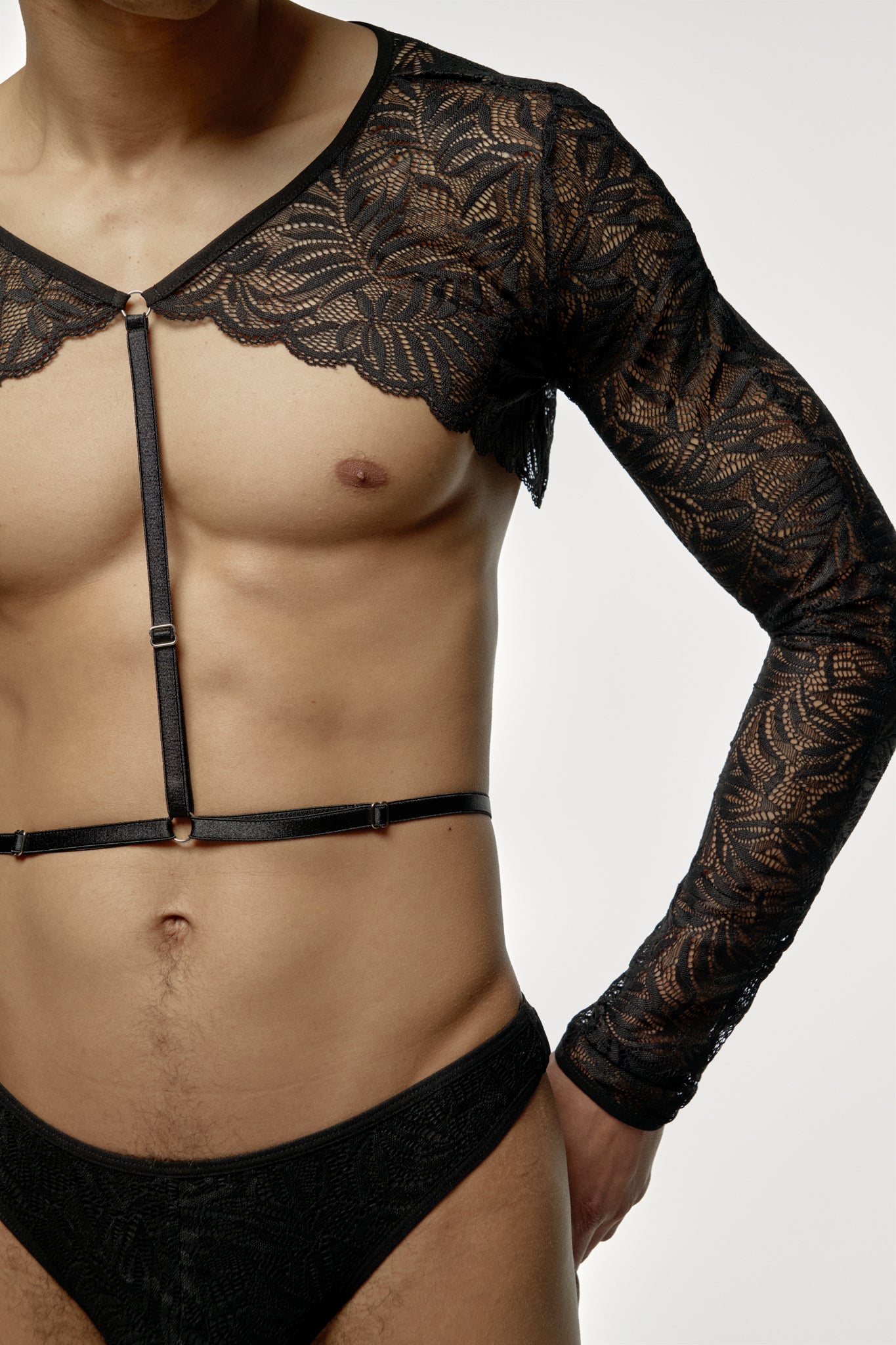 Louis Open Sleeves — FOD lingerie for men and non-binary bodies