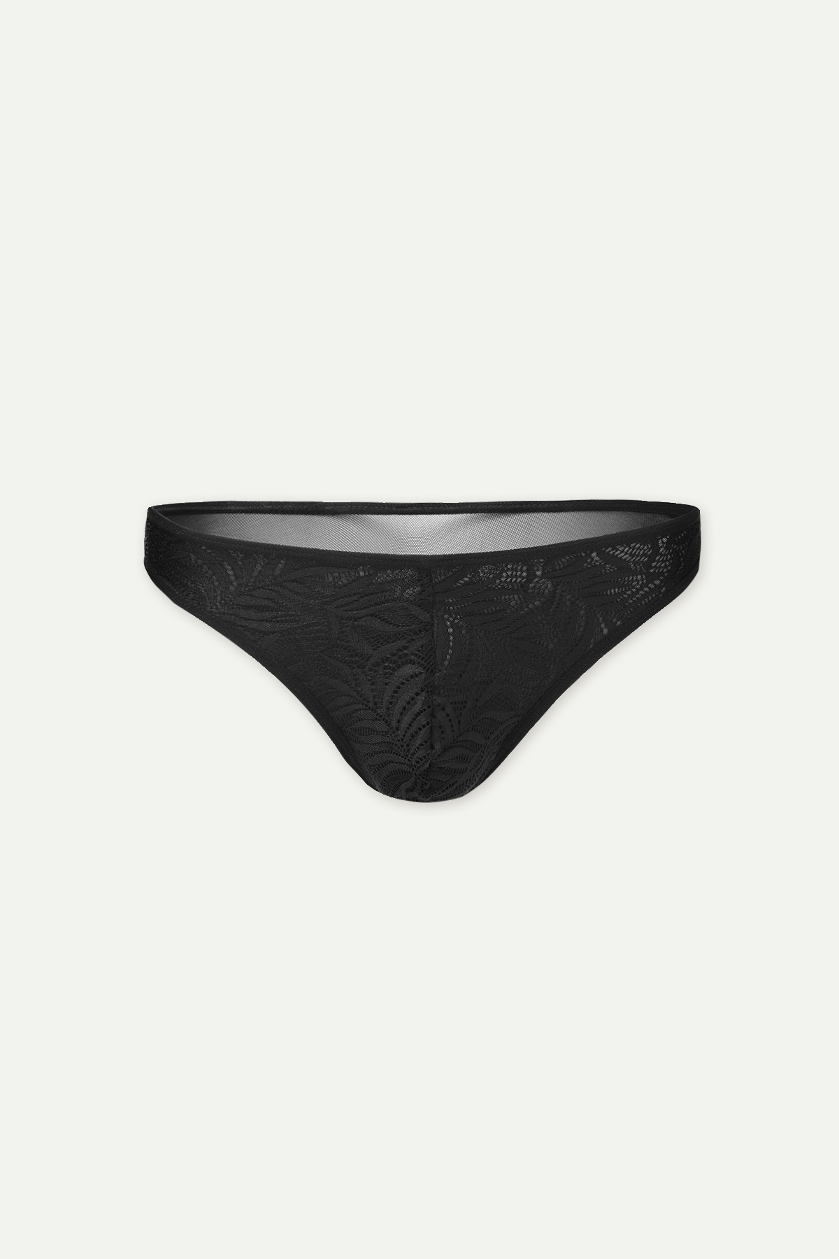 Tanga Louis de encaje - Negro