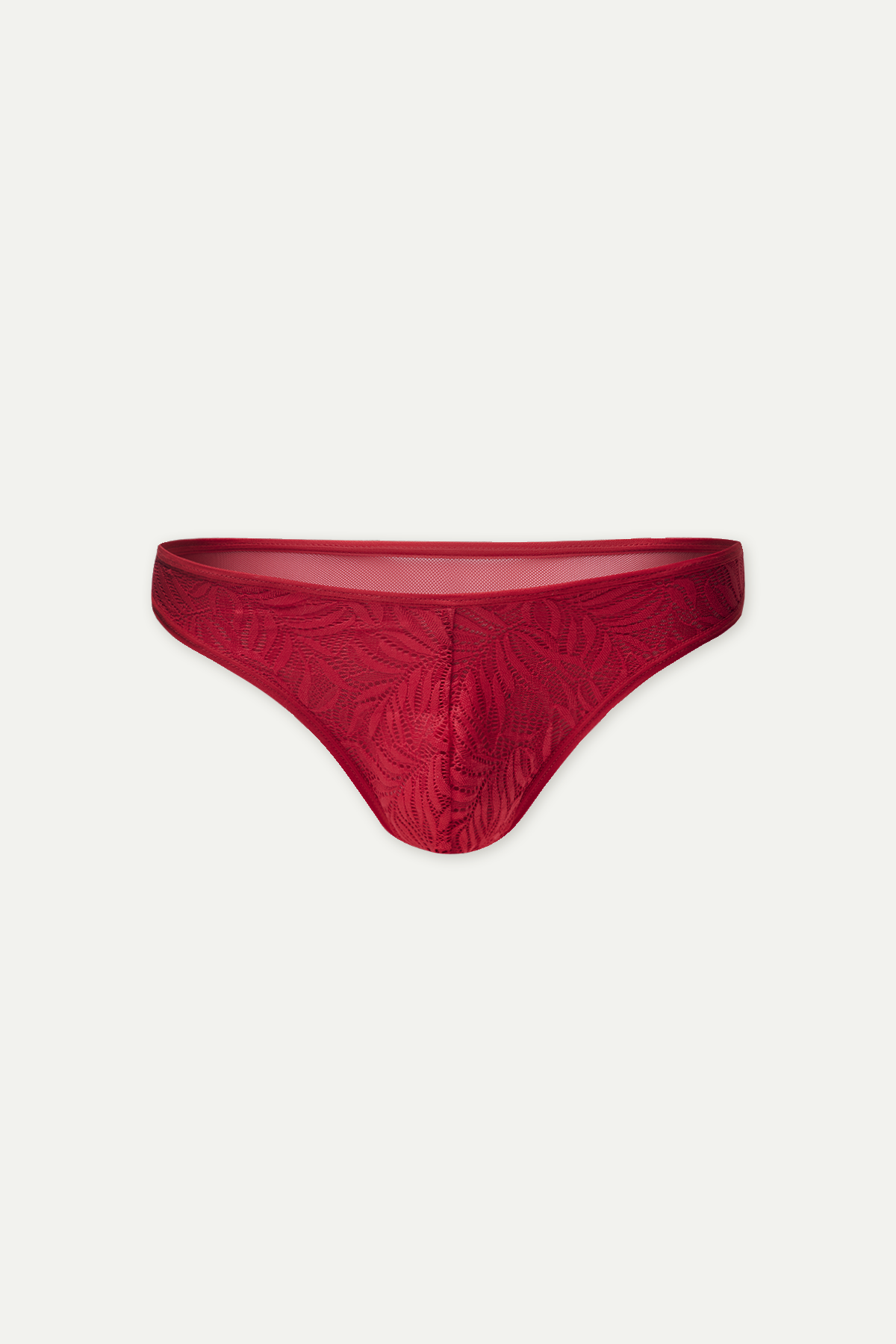 Tanga Louis de encaje - Rojo