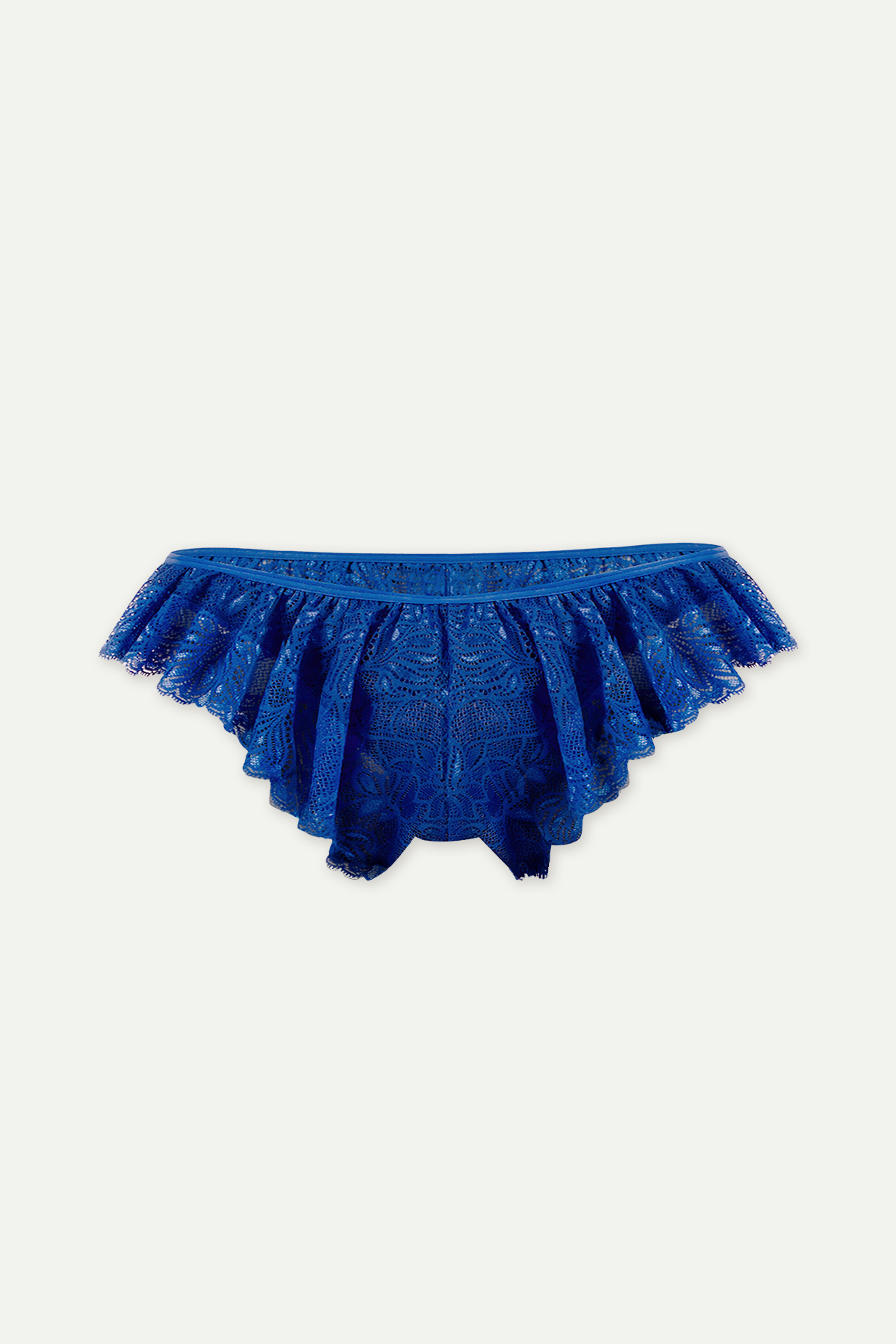 Louis Ruffle Thong - Sapphire Blue